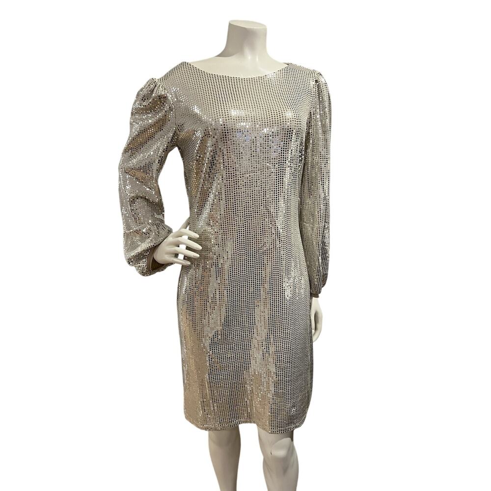 Alexa B Nites Women’s Glitter Sequin Gold Girls Night Out Dress Size 4